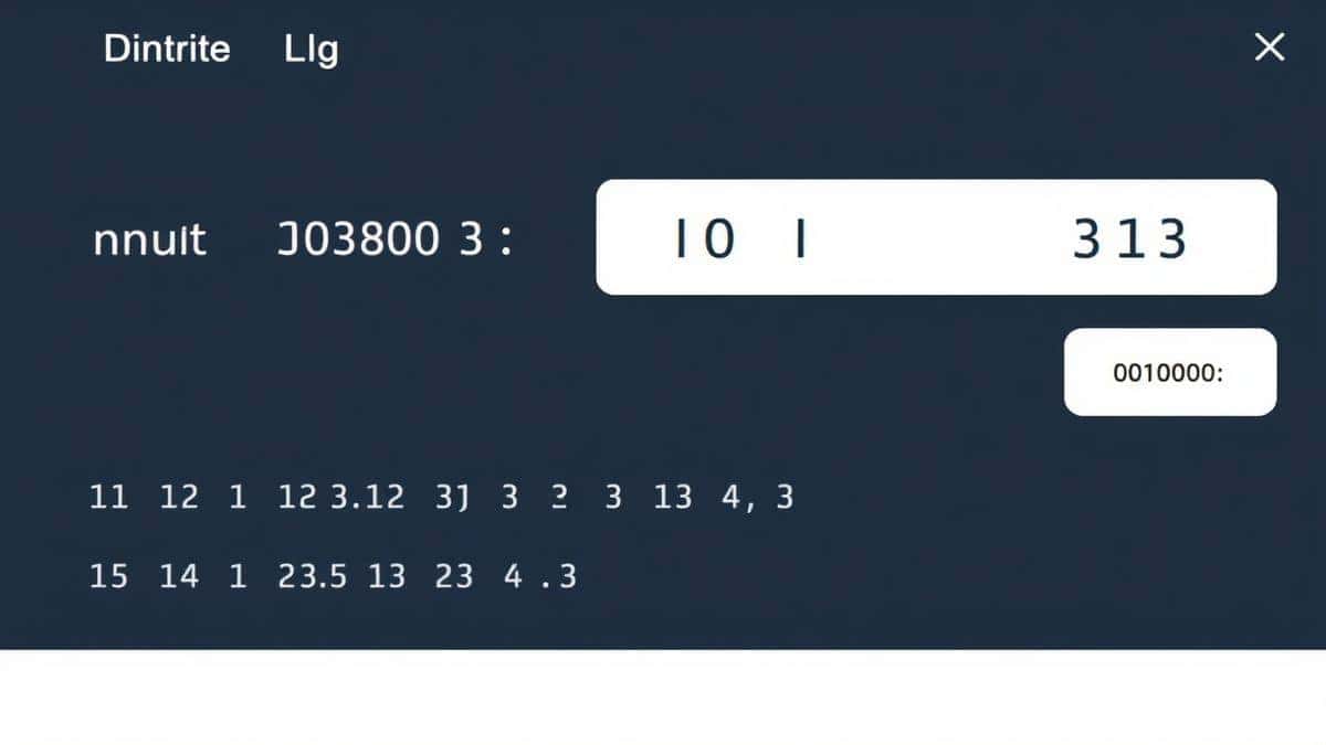 online calculator result preview showing binary input and hex output