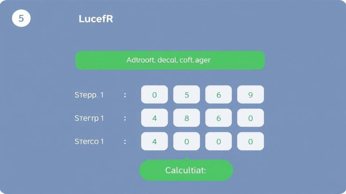step by step calculator usage showing input fields and calculate button
