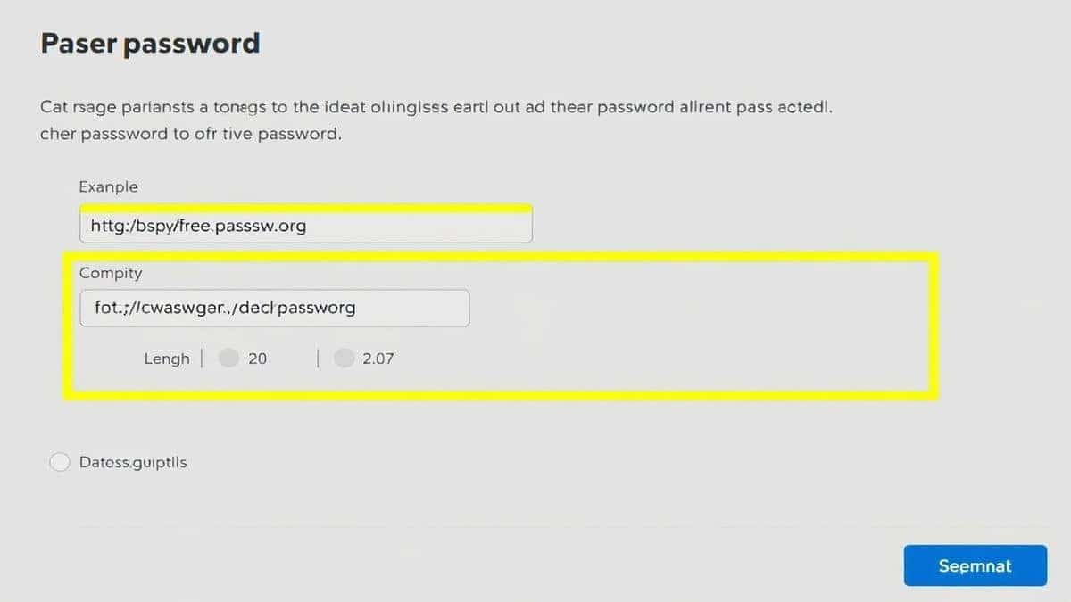 digital password creation tool displaying a strong password example with length and complexity options digital password creation tool displaying a strong password example with length and complexity options