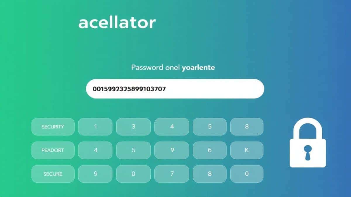 online calculator interface showing password strength meter and security features