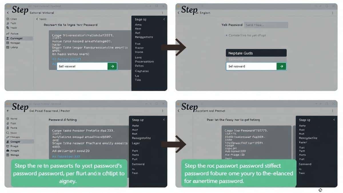 step by step guide showing the password generation process on a web tool step by step guide showing the password generation process on a web tool