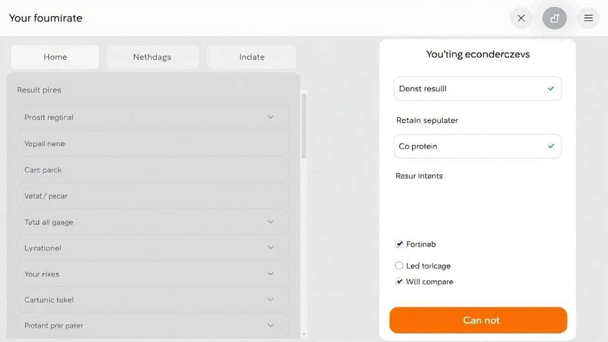 online calculator result preview showing protein intake recommendation