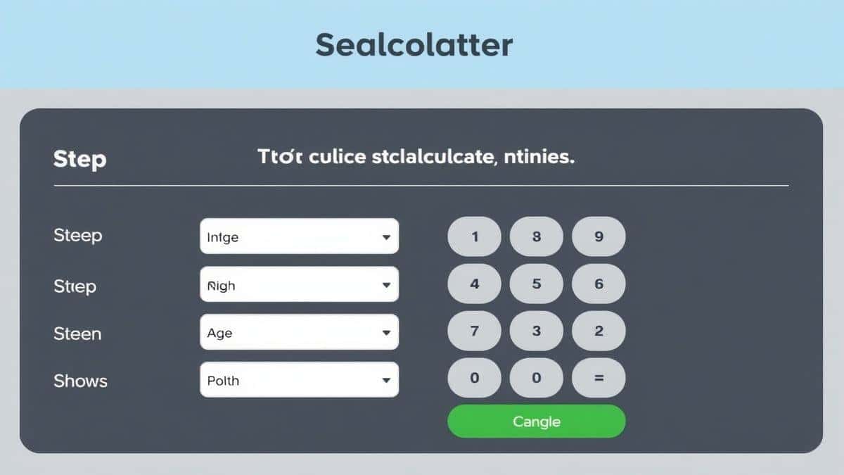 step by step calculator usage showing input fields for age, income, and savings